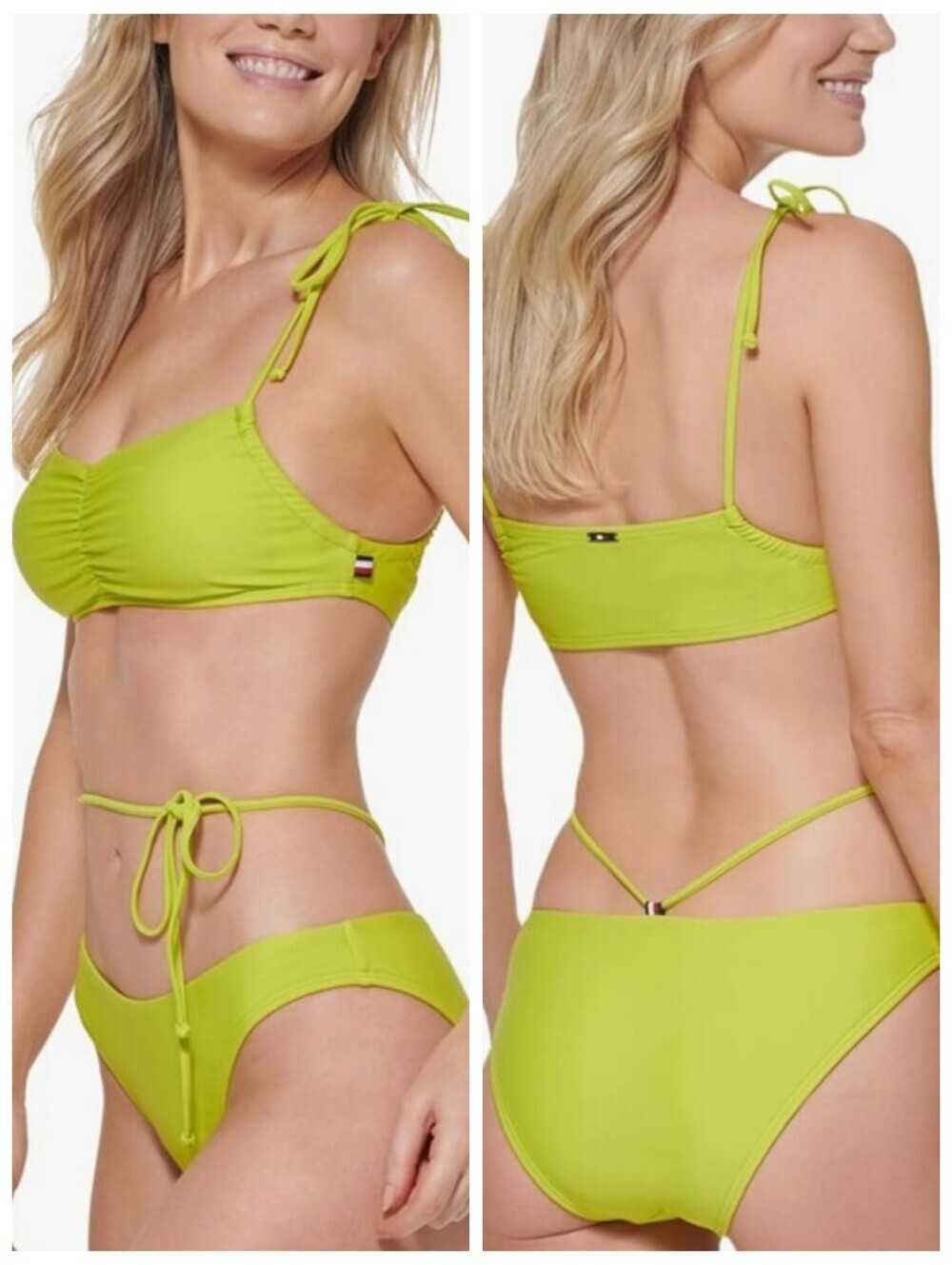 Tommy Hilfiger Chartreuse Bikini             NOTE: XL Top & S Bottoms